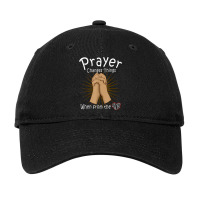 Prayer Changes Things Heart Christian Bible Faith Based Day Gifts Adjustable Cap | Artistshot