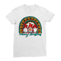 Merry Christmas Gnomes Ladies Fitted T-shirt | Artistshot