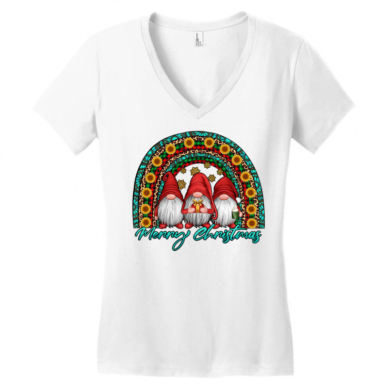 Merry Christmas Gnomes Women's V-neck T-shirt | Artistshot