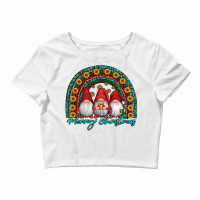 Merry Christmas Gnomes Crop Top | Artistshot