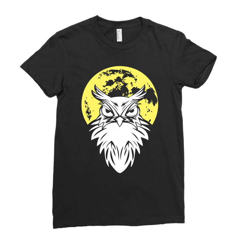 Night Bird Ladies Fitted T-Shirt by Specstore | Artistshot