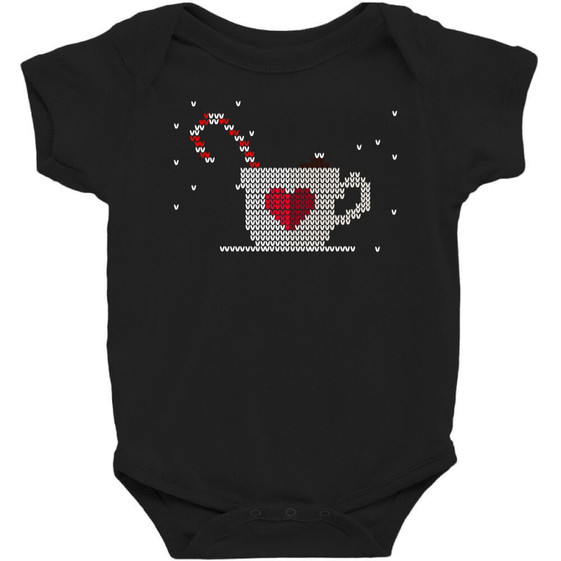 Knitted Ugly Christmas Mug Baby Bodysuit | Artistshot