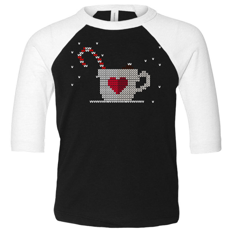 Knitted Ugly Christmas Mug Toddler 3/4 Sleeve Tee | Artistshot