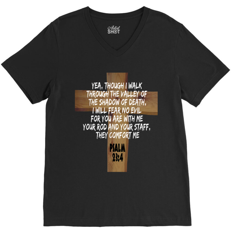 Psalm 234 Jesus Christ Is Lord Revival Bible Christian Birthday V-Neck Tee by Aria-Proctor | Artistshot