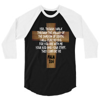 Psalm 234 Jesus Christ Is Lord Revival Bible Christian Birthday 3/4 Sleeve Shirt | Artistshot