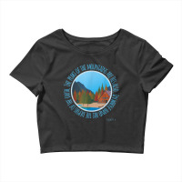 Psalm 954 Mountains Earth Are His Christian Bible Verse Characters Car Crop Top | Artistshot