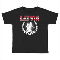 Latvia Table Tennis Fans Jersey Latvian Ping Pong Lovers T Shirt Toddler T-shirt | Artistshot