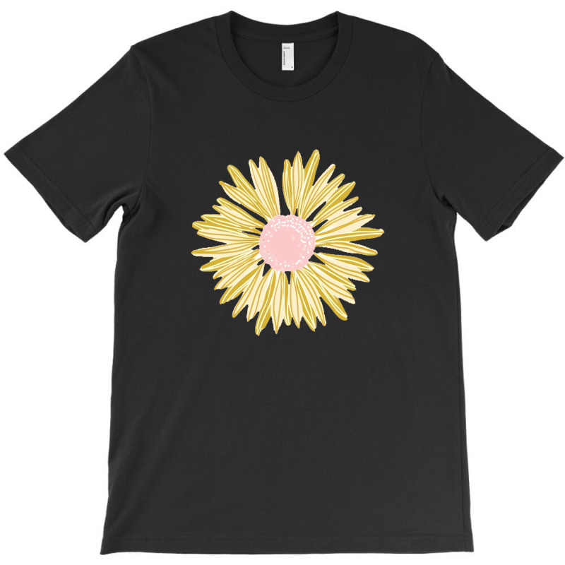 Gold Flower Sticker T-shirt | Artistshot