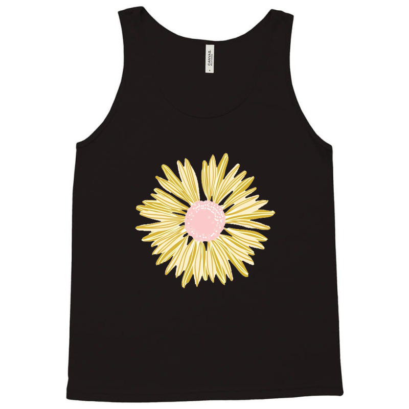 Gold Flower Sticker Tank Top | Artistshot