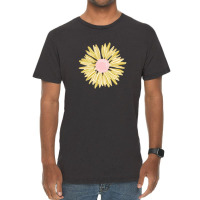 Gold Flower Sticker Vintage T-shirt | Artistshot