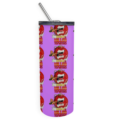 Attack Of The Killer Tomatoes Skinny Tumbler Designed By Wildern