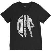 Game Day Football   Cute Football Top T Shirt V-neck Tee | Artistshot