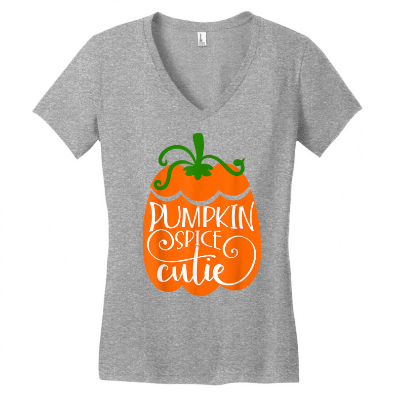 Pumpkin Spice Cutie Delicious Fall Flavor Novelty Item T Shirt Women's V-Neck T-Shirt by efronpngoick3 | Artistshot