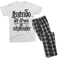 Legends Are Born In September Men's T-shirt Pajama Set | Artistshot