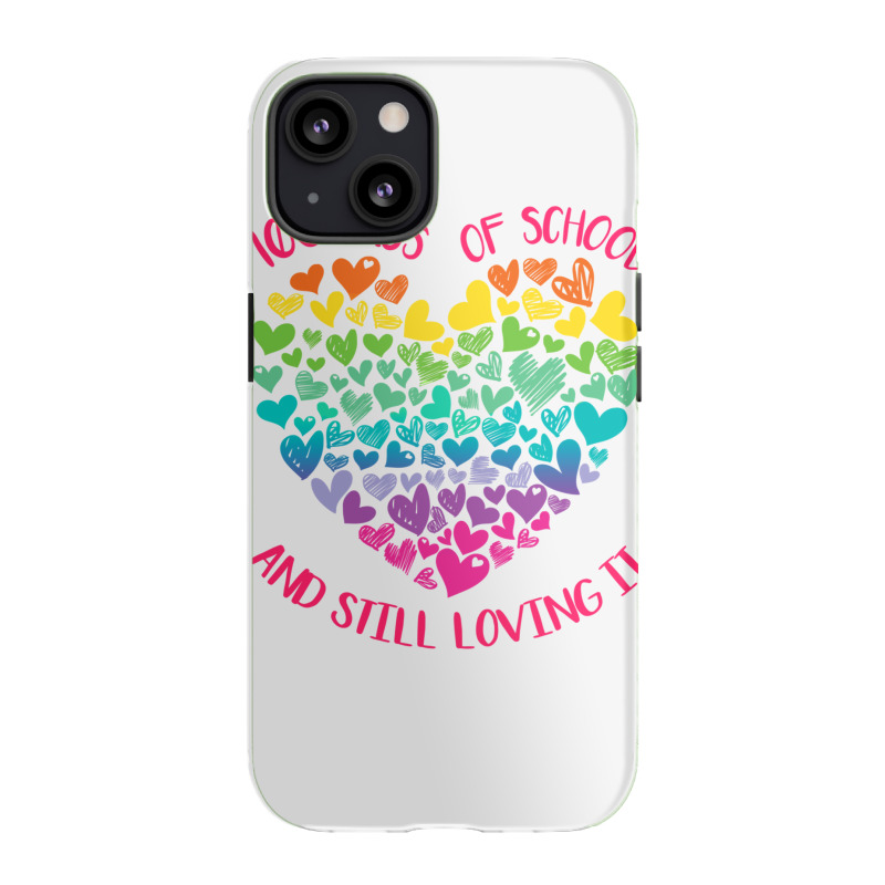 Cute 100 Days Of School And Still Loving It Hearts 100th Day Long Slee Iphone 13 Case | Artistshot