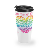 Cute 100 Days Of School And Still Loving It Hearts 100th Day Long Slee Travel Mug | Artistshot