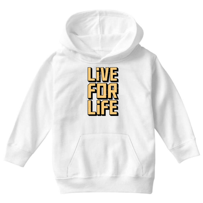 Live For Life Youth Hoodie by SamKal | Artistshot