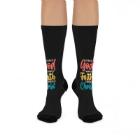 Jesus A Child Of God A Woman Of Faith A Warrior Of Christ Crew Socks | Artistshot