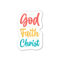 Jesus A Child Of God A Woman Of Faith A Warrior Of Christ Sticker | Artistshot