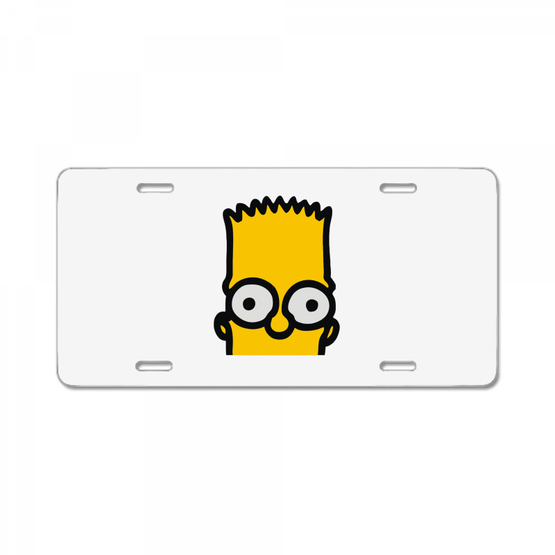 Bart Simpson Aluminum Novelty Tag Car License Plate 