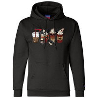 Spice Latte Iced Halloween T Shirthorror Fall Coffee Pumpkin Spice Lat Champion Hoodie | Artistshot