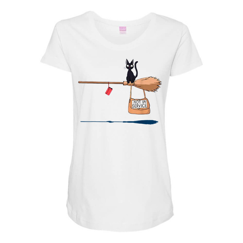 Studio Delivery Service Jiji Black Cat Anime 1 T Shirt Maternity Scoop Neck T-shirt by ybarboof | Artistshot