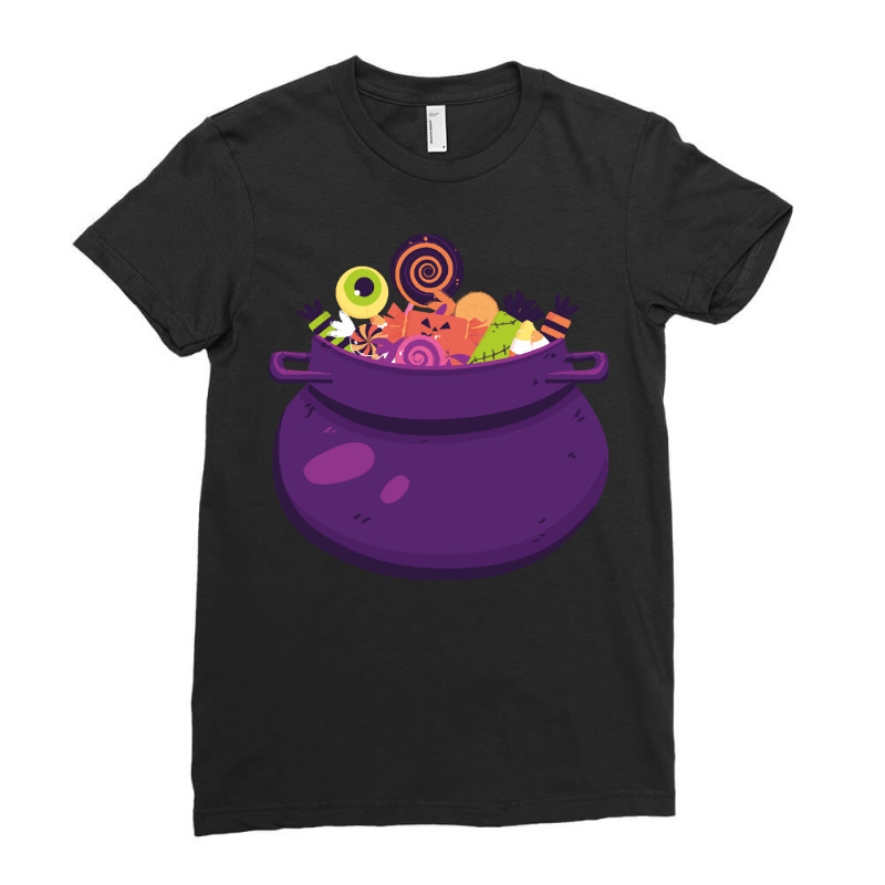 Candy Corn T  Shirt Spell Candy T  Shirt Ladies Fitted T-Shirt by difficultasian | Artistshot