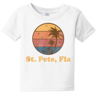 Retro St Petersburg Florida T Shirt Vintage 70s Sunset Tee Baby Tee | Artistshot