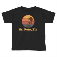 Retro St Petersburg Florida T Shirt Vintage 70s Sunset Tee Toddler T-shirt | Artistshot