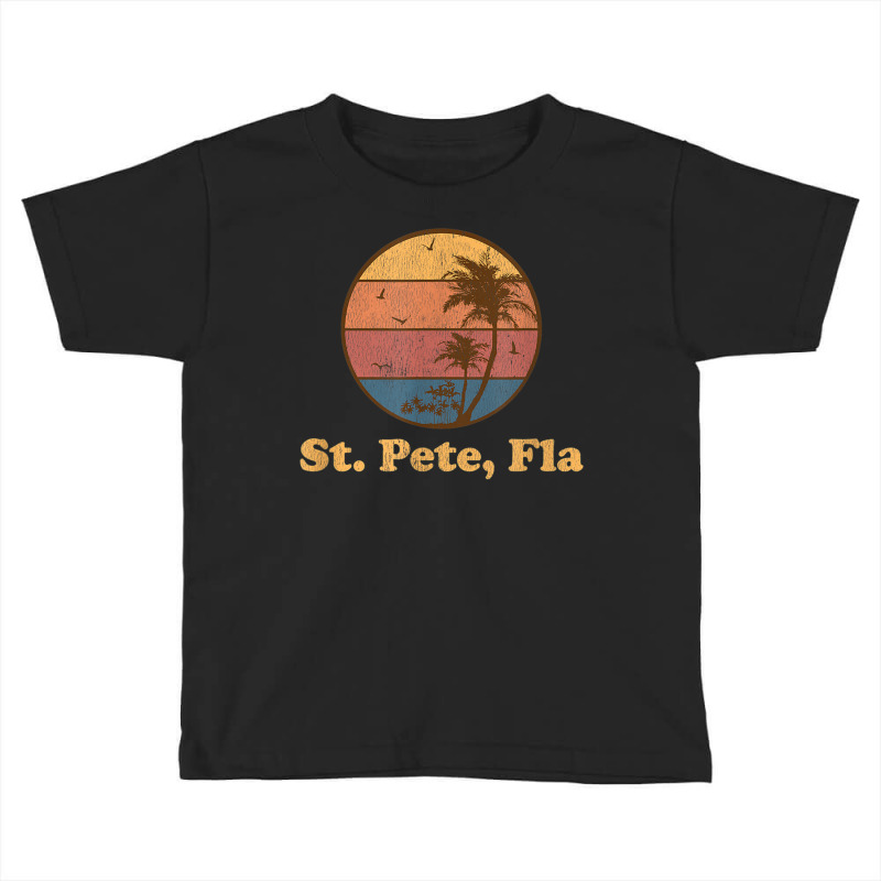 Retro St Petersburg Florida T Shirt Vintage 70s Sunset Tee Toddler T-shirt by AdvaitaLanderos | Artistshot