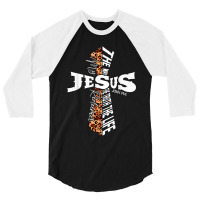 Retro Leopard Cross Christian Quote Bible Verse Religious Music Retro 3/4 Sleeve Shirt | Artistshot