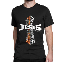 Retro Leopard Cross Christian Quote Bible Verse Religious Music Retro Classic T-shirt | Artistshot