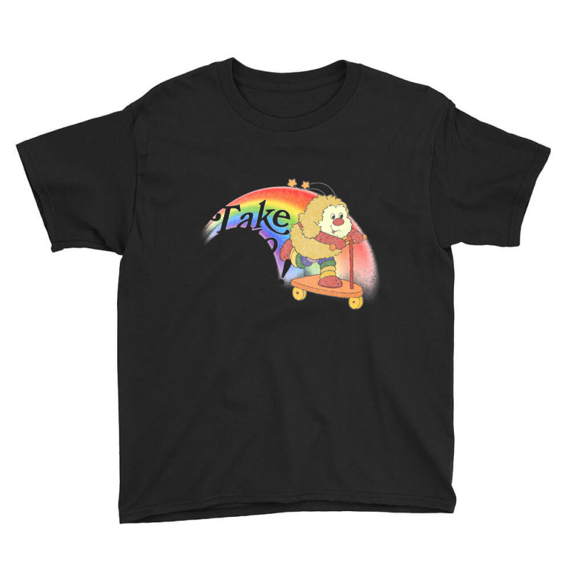 Take No Shit! Faded Style 80s Rainbow Meme Design   Nihilist Memes Youth Tee by tusiamiur | Artistshot