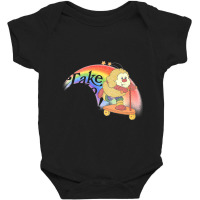 Take No Shit! Faded Style 80s Rainbow Meme Design   Nihilist Memes Baby Bodysuit | Artistshot