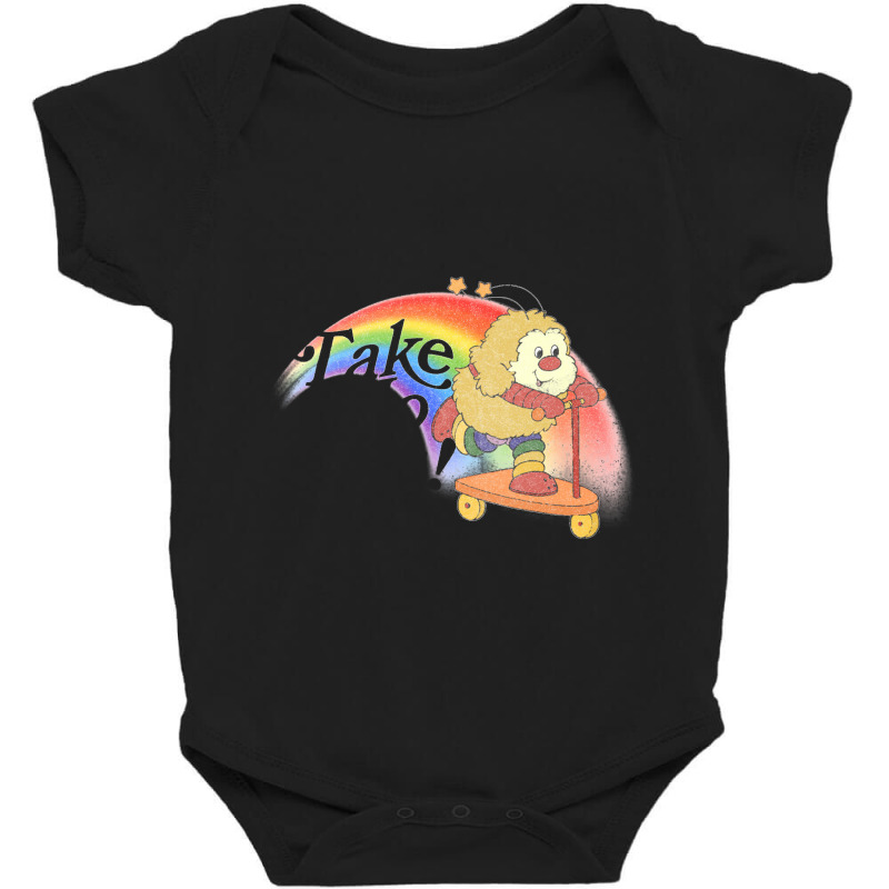 Take No Shit! Faded Style 80s Rainbow Meme Design   Nihilist Memes Baby Bodysuit by tusiamiur | Artistshot