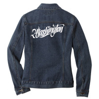 Washington State Ladies Denim Jacket | Artistshot