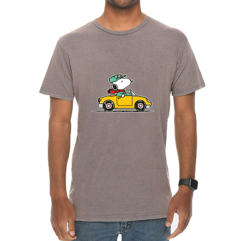 Funny Peanuts Car Vintage T-shirt | Artistshot