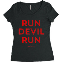 Run Devil Run James 47 Bible Music Vintage Retro Women's Triblend Scoop T-shirt | Artistshot