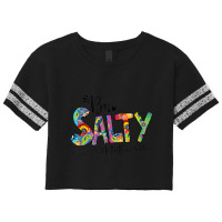 Salty Classy Christian Matthew 513 Be Salt Of The Earth Mask Scorecard Crop Tee | Artistshot