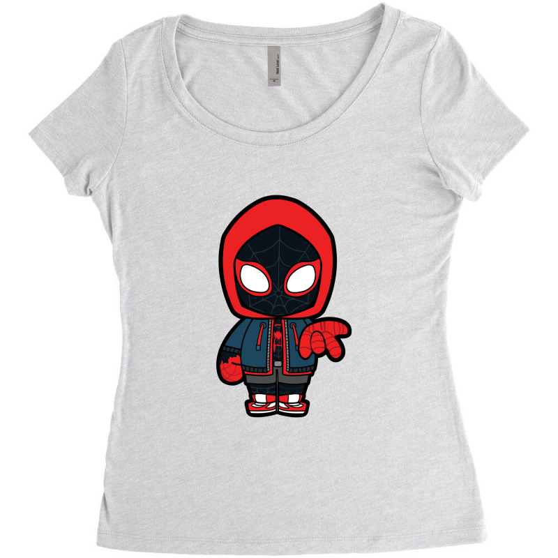 Spider Miles Morales Chibi Women's Triblend Scoop T-shirt by kisahnabi | Artistshot