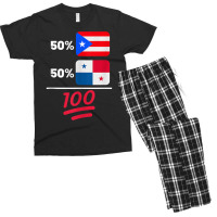 Panamanian Plus Puerto Rican Flag Mix Heritage Tank Top Men's T-shirt Pajama Set | Artistshot