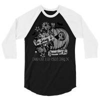 Disabled Children Survivor T  Shirt Disabled Children Awareness   Retr 3/4 Sleeve Shirt | Artistshot