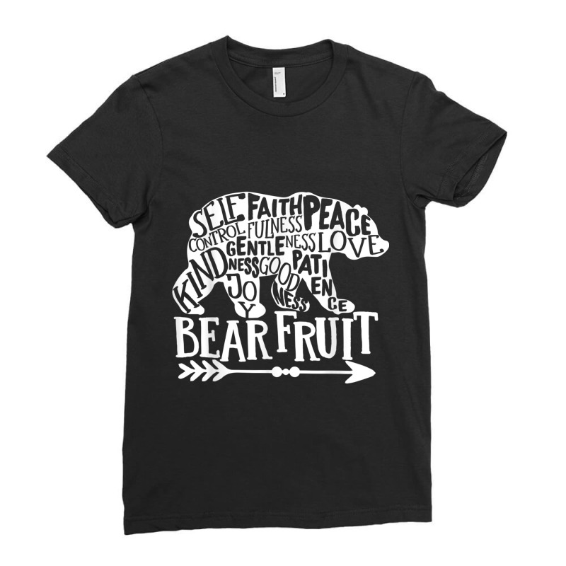 Self Control Faithfulness Peace Bear Fruit Christian Faith Mens Funny Ladies Fitted T-Shirt by Aria-Proctor | Artistshot