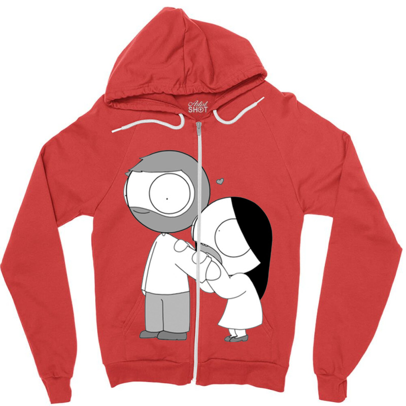 The Relationship Zipper Hoodie by cutmemey | Artistshot