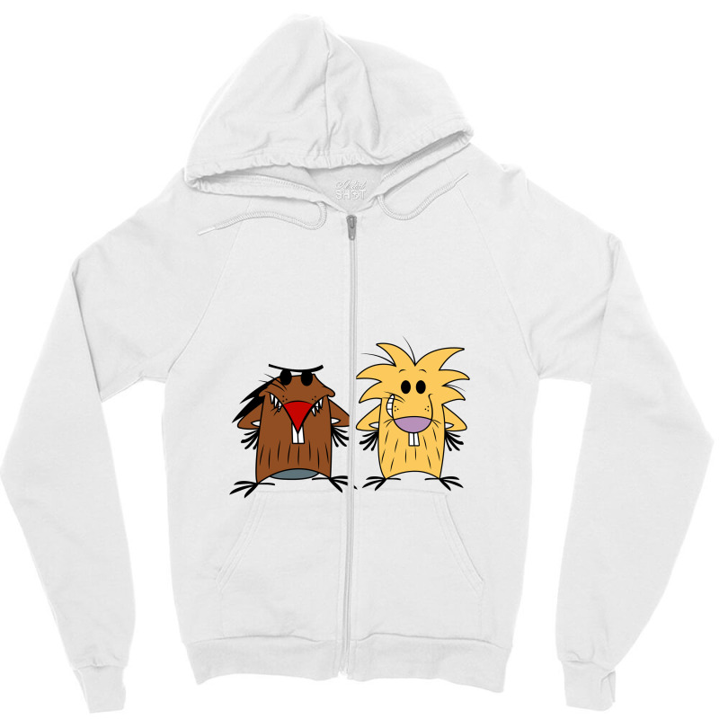 The Angry Beavers Zipper Hoodie by kisahnabi | Artistshot