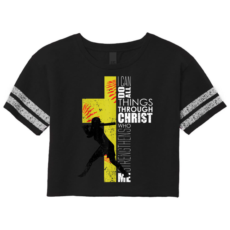 Softball Gifts Players Teen Girls Women Christian Religious Gifts Men Scorecard Crop Tee by Aria-Proctor | Artistshot