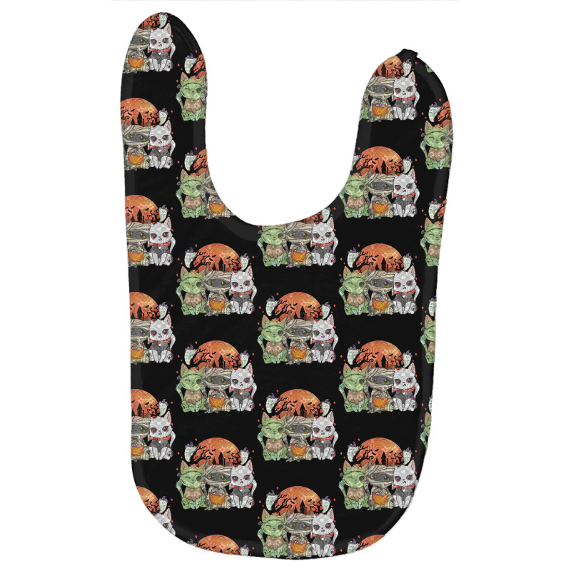 Halloween Cat Halloween Costume T  Shirt Halloween Cat Halloween Costu Baby Bibs | Artistshot