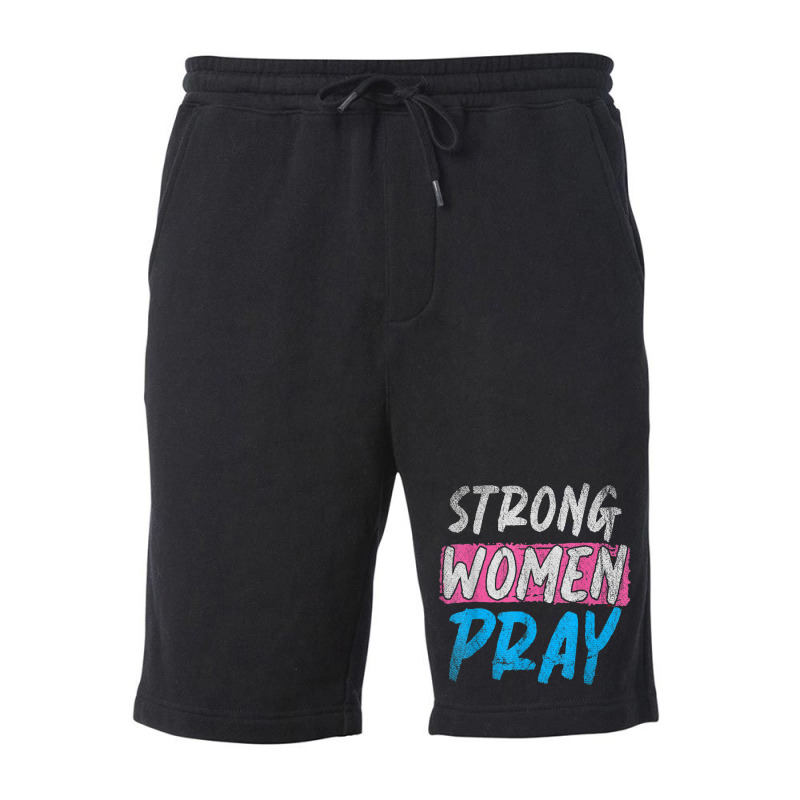 Strong Women Pray Christian Women Jesus Lord Jesus Funny Men Fleece Short by Aria-Proctor | Artistshot