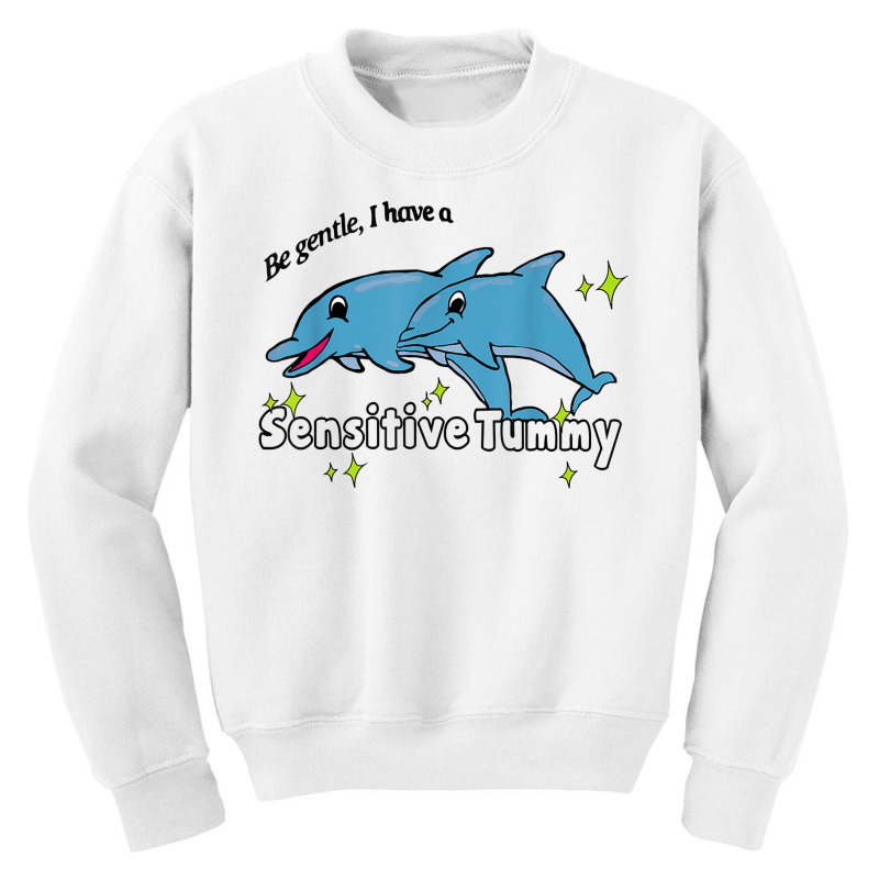 Be Gentle I Have A Sensitive Tummy T Shirt Youth Sweatshirt by jaiahlowes | Artistshot