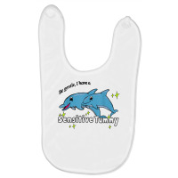 Be Gentle I Have A Sensitive Tummy T Shirt Baby Bibs | Artistshot